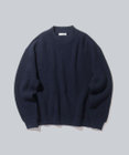 WHITE MAILS 【UNISEX】WASHI&COOMA LAMBS RIB KNIT MOCKNECK SWEATER ニットセーター