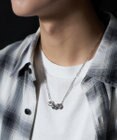 WEGO M立体モチーフ3連ネックレス