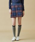 23区GOLF クラシカルで上品！【WOMEN】【ストレッチ・撥水】チェック柄 台形スカート