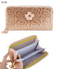 tsumori chisato CARRY クラフトフラワー ラウンドファスナー長財布　花柄　牛革　日本製