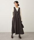 CRAFT STANDARD BOUTIQUE Vネックウェストタックジャンパースカート