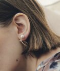 YECCA VECCA パールスパイラルピアス