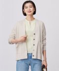 J.PRESS LADIES L 【洗える】Vis/Peスパーク ニット カーディガン