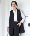 J.PRESS LADIES L 【WEB限定カラーあり・洗える】セラテリーダブルクロス ジレ