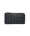 PELLE BORSA メッシュL字ファスナーコンパクト長財布 Chrono Weave クロノウィーブ 5843