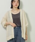 Green Parks シアーニットＶネックカーディガン