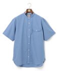 J.PRESS MEN 【KING SIZE】【HYBRID LINEN】 バンドカラーシャツ