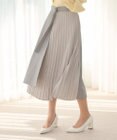 Feroux 【洗える】プリーツコンビ スカート