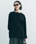 UNFILO L 【セットアップ着用可/セレモニー】ドライダブルクロス スキッパーブラウス