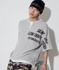 WEGO 【ユニセックス着用ITEM/MLサイズ展開】キーネックフェイクレイヤードグラフィックT（SS）