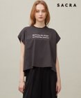 23区 【SACRA】フォールデッドライン ロゴカットソー