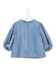 J.PRESS YORK STREET 【WOMEN】ライトダンガリー ツイストスリーブ ブラウス