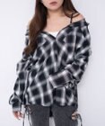 WEGO 2WAYオフショルシャツ