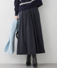 23区 S 【撥水加工/洗える】ブライトタフタ タック スカート