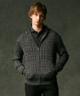 JOSEPH ABBOUD 【キングサイズ・オリジナルオーガニックコットン使用/サスティナブル】JOE COTTONケーブル ニットパーカー