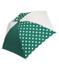 +RING 【プラスリング】【数量限定】【UVカット90%以上】レディース向け 晴雨兼用 折傘 GRN-DOT T1186