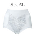 BRADELIS New York 【BRADELIS NewYork peace】　細みえ快適綿混ショーツ25 補正下着 深め ハイウエスト お腹スッキリ