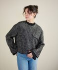 #Newans 【セットアップ可能】ワイドスリーブツイードプルオーバー