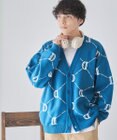 WEGO オーバーフィットロゴカーディガン