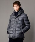 JOSEPH ABBOUD 【撥水/フード取り外し可/ダウン】パウダータフタ ダウン ブルゾン