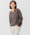 23区 L CARIAGGIウールカシミヤ Vネック ニット