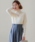 23区 S 【Oggi1月号/CLASSY.11月号掲載】ウーステッドウール リブタートルネック ニット