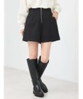 earth music&ecology フロントジップショートパンツ