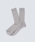 WHITE MAILS PAPER RIB CREW SOCKS ソックス