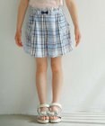 組曲 KIDS 【110-140cm】オーガニックコットンチェック ショートパンツ