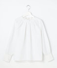 自由区 L 【カタログ掲載】ナチュラルタッチスタンドカラー ブラウス