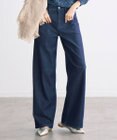 自由区 L ウスカルデニムワイドストレート パンツ