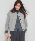 23区 S 【洗える】カシミヤブレンド ケーブルニットカーディガン