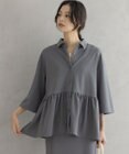 組曲 L ジョーゼットジャージーボウタイチュニック ブラウス
