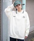 WEGO 【ユニセックス着用ITEM/MLサイズ展開】モチーフロゴポロスウェット
