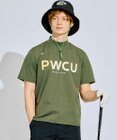 PW CIRCULUS 【吸水速乾 / UV遮蔽率99% UVカット / ストレッチ】【MEN】バックメッシュポケットモックT ゴルフ