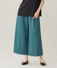 自由区 L 【洗える】TWラチネストレッチワイドクロップド パンツ