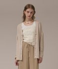 GRACE CONTINENTAL ラメルーズニットカーディガン