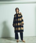GRACE CONTINENTAL シャギーチェックチェスターコート