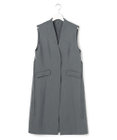 ICB 【WEB＆一部店舗限定】 SerikaWorsted ノーカラーロングジレ