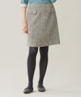自由区 L ラメノットファンシーツイード スカート