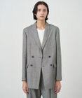 ATON WOOL LINEN SHARKSKIN | ダブルブレステッドジャケット