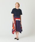 GRACE CONTINENTAL プリントコンビカットワンピース