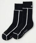 FILA GOLF／marie claire 【FILA GOLF】ライン入りクルーソックス