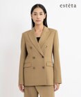 23区 L 【エステータ】ウールギャバジン ダブルブレスト ジャケット