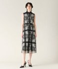 GRACE CONTINENTAL 刺繍フレアドレス