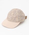 TOCCA 【つば部分UV90%以上カット・吸水速乾・抗菌防臭・洗える・サイズ調整可】LACE CAP リボンが外せる 2WAYレース素材キャップ