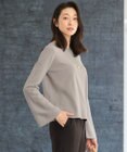 自由区 S 【セットアップ対応・洗える】レーヨンストレッチフレアスリーブ ニット