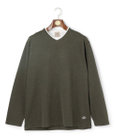J.PRESS MEN 【WEB・一部店舗限定】Ｖネックフェイクレイヤード ロングスリーブTシャツ