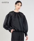 23区 L 【エステータ】シルクコットンオーガンジー ブラウス