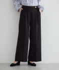 YECCA VECCA 金釦アクセントベルトワイドパンツ